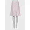 Tweed skirt in a combination color