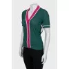 Short sleeve cardigan with tag