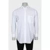 Men's shirt with embroidery on the pocket