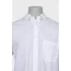 Men's shirt with embroidery on the pocket