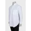 Men's shirt with embroidery on the pocket