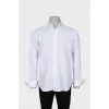 Men's straight cut shirt in white