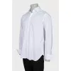 Men's straight cut shirt in white
