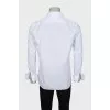 Men's straight cut shirt in white