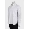 Men's brown striped shirt
