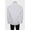 Men's brown striped shirt