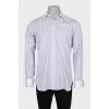 Men's purple striped shirt