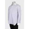 Men's purple striped shirt