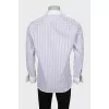 Men's purple striped shirt