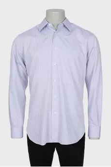 Men's purple striped shirt