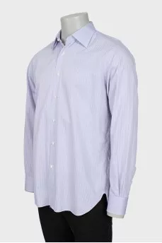 Men's purple striped shirt