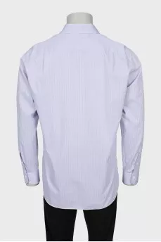 Men's purple striped shirt