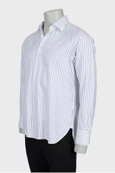 Men's gray striped shirt
