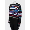 Multicolored striped jumper