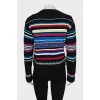 Multicolored striped jumper
