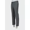 Men's gray wool trousers