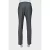 Men's gray wool trousers