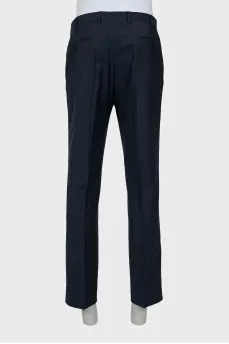 Men's wool trousers with arrows