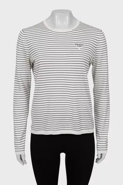 Longsleeve with striped print