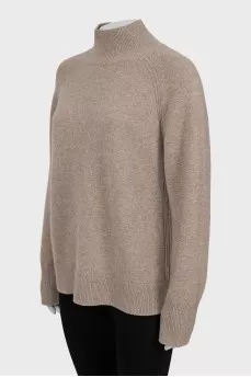 Cashmere sweater straight cut