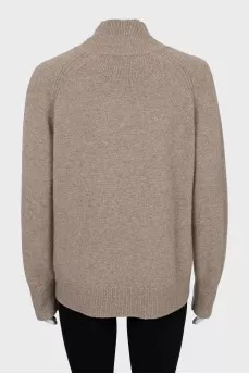 Cashmere sweater straight cut