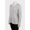 Longsleeve made of cashmere and silk