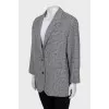 Woolen jacket with print