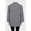 Woolen jacket with print
