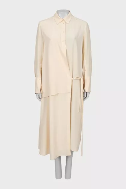 Silk dress with tag