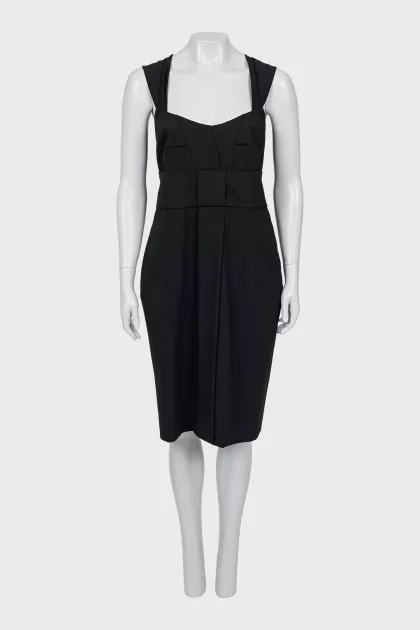 Wool sheath dress