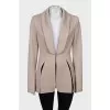 Fitted jacket with hook