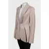 Fitted jacket with hook