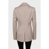 Fitted jacket with hook