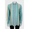 Striped silk shirt