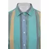 Striped silk shirt