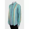 Striped silk shirt