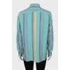 Striped silk shirt