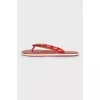 Leather flip flops with eyelet