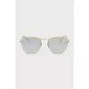 Gold-colored thin-frame glasses
