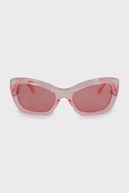 Clear cat eye sunglasses