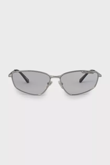Glasses with silver frames