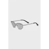 Glasses with silver frames