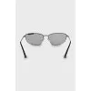 Glasses with silver frames