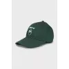 Cap with branded embroidery