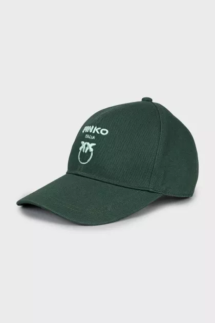 Cap with branded embroidery
