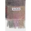 Multicolored scarf with fringe