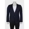 Men's Blue Wool Jacket