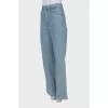 High waist wide leg jeans
