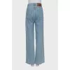 High waist wide leg jeans