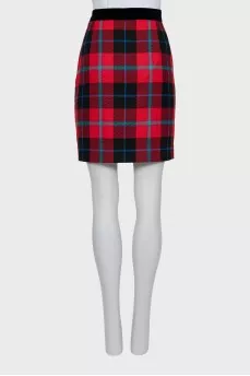 Vintage wool and cashmere skirt